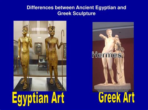 how is greek art different from egyptian art? the influence of their religious beliefs