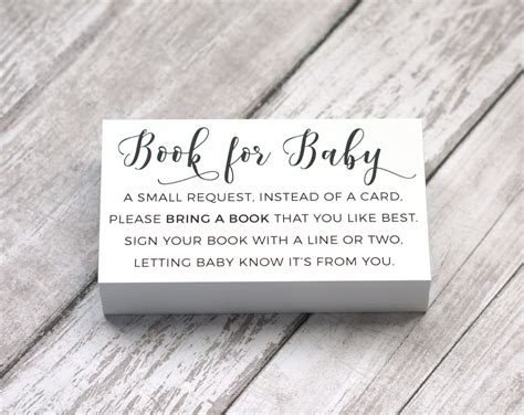 how to ask for books instead of cards for baby shower