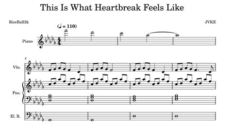 this is what heartbreak feels like piano sheet music: Does heartbreak have its own rhythm and melody?